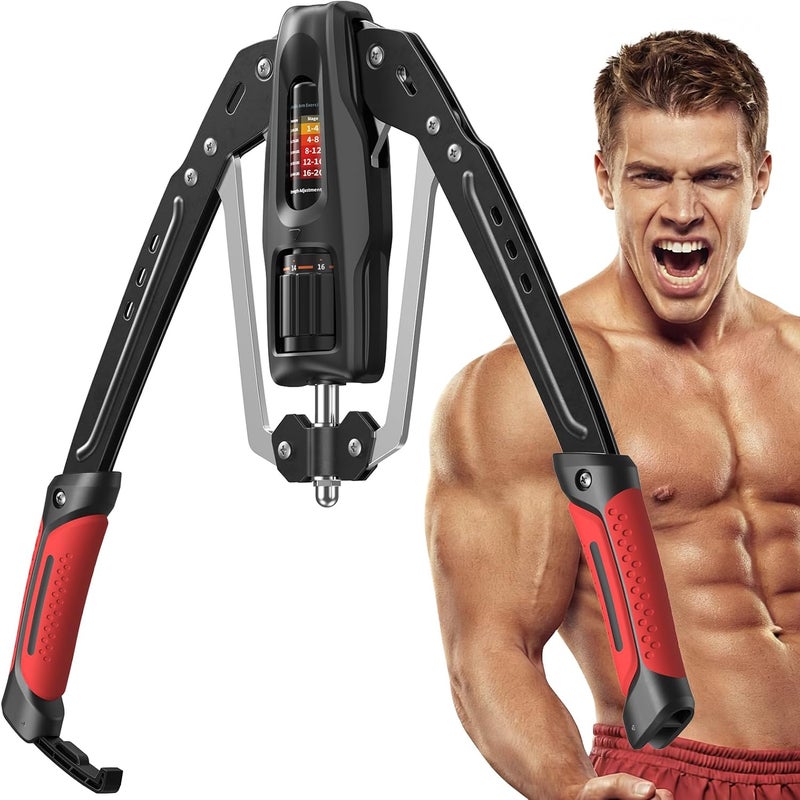 Merach Twister Arm Exerciser, 22-440lb Hydraulic Power, Adjustable Home Chest Expander, Shoulder Muscle Training Fitness Equipment, Arm Enhanced Exercise Strengthener - Image 1